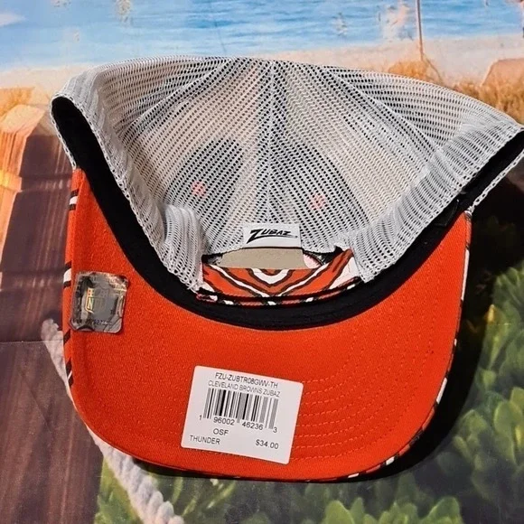 Cleveland‎ Browns Trucker Hat Cap Zubaz 47 Brand NWT - Picture 4 of 8